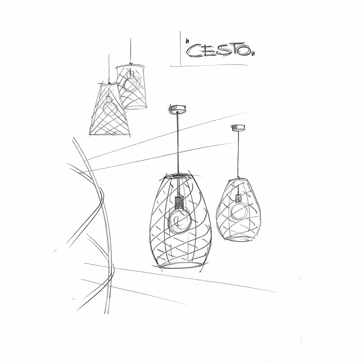 Hanglamp Cesto Ø30x41cm zwart structuur, MASTERLIGHT - Afbeelding 3