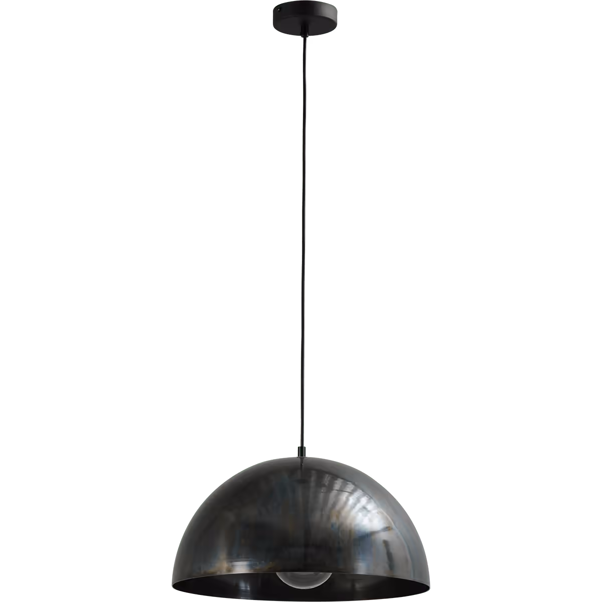 Industriële hanglamp Larino Ø40cm dappled oil buitenkant – MASTERLIGHT – INDUSTRIA