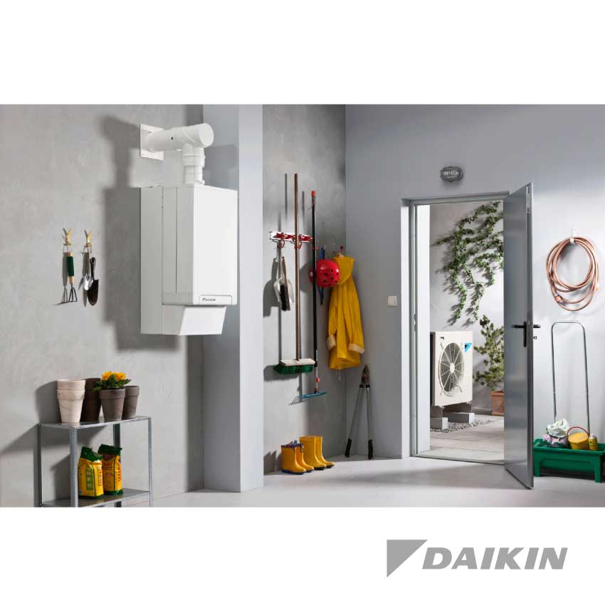 Daikin Altherma R Hybride EHYHBX08AV3 + EVLQ08CV3 + NHYKOMB33 – Lucht-water warmtepomp – 7,4 kW (koelen en verwarmen) - Afbeelding 4