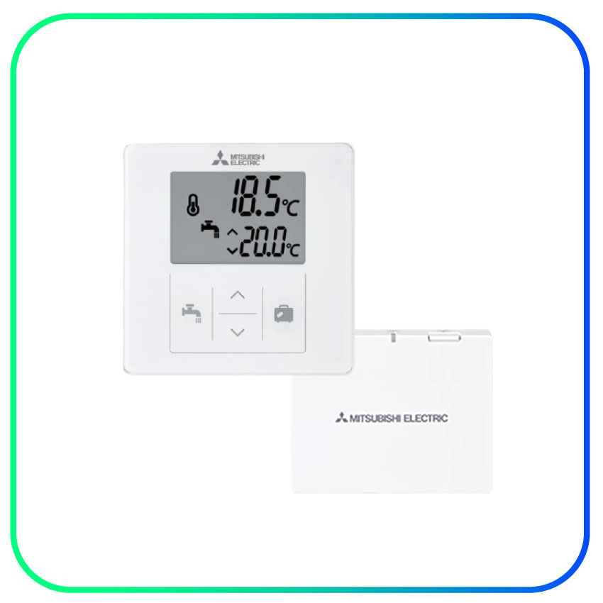 Draadloze thermostaat PAR-WT60R-E + Ontvanger PAR-WR61R-E – Mitsubishi Electric - Afbeelding 2