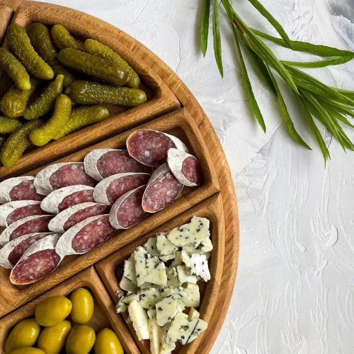 Haro Dienblad - Houten, Uitneembare Vakjes voor Snacks en Hapjes - Afbeelding 8