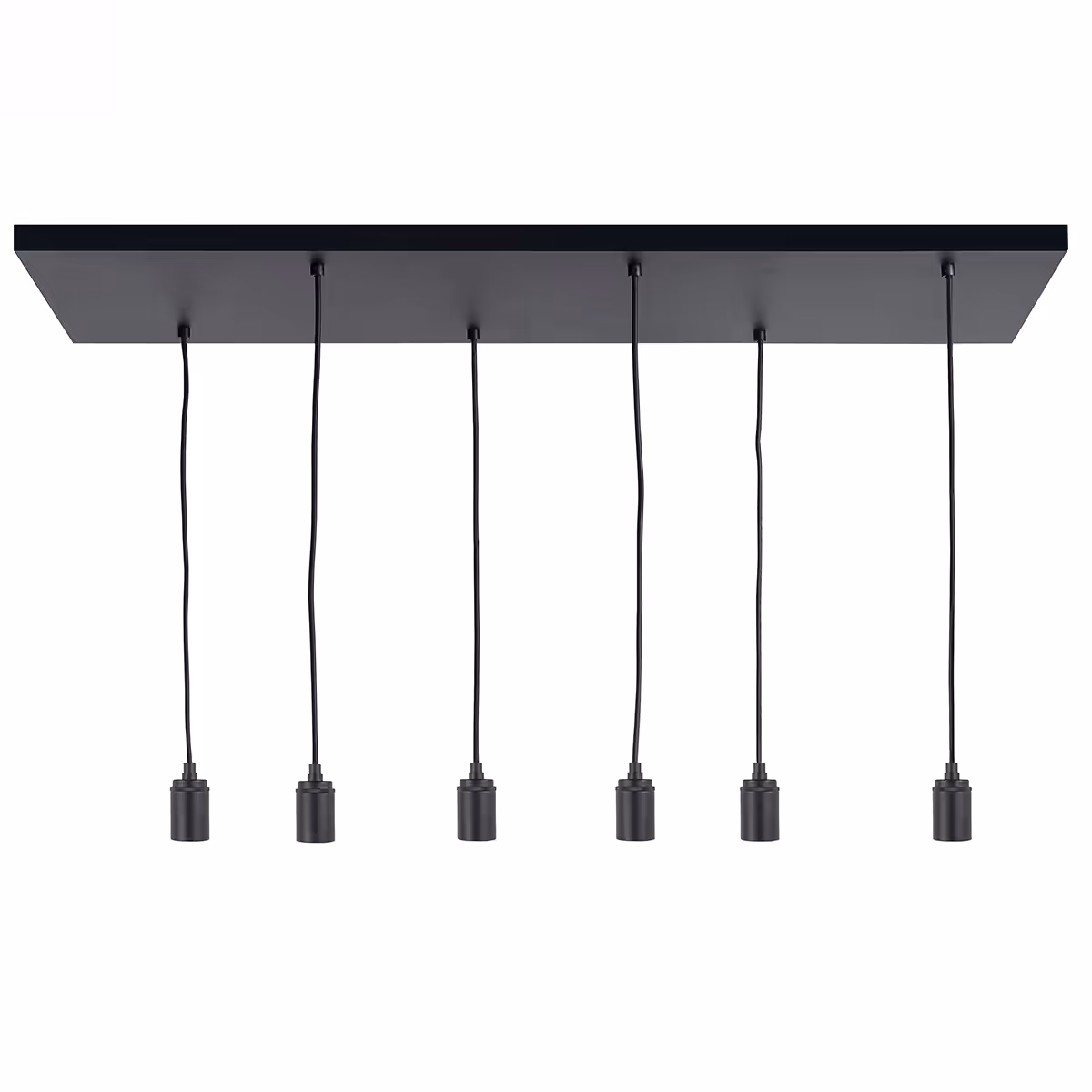 Hanglamp 100 cm. X 35 cm. lichts 6 X E27 Fantasy met Alu Lamph. – HIGHLIGHT - Afbeelding 2