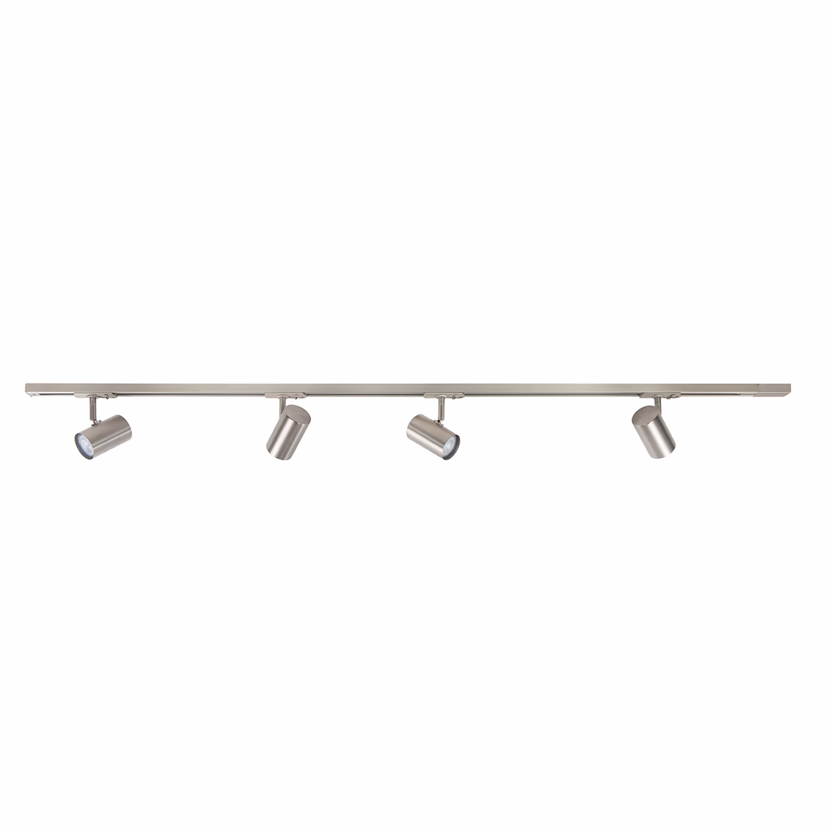 Set spanningsrail 150cm. Nikkel Mat + 4 cilinder spots Nikkel Mat – HIGHLIGHT - Afbeelding 2